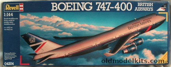 Revell 1/144 Boeing 747-400 British Airways, 04204 plastic model kit